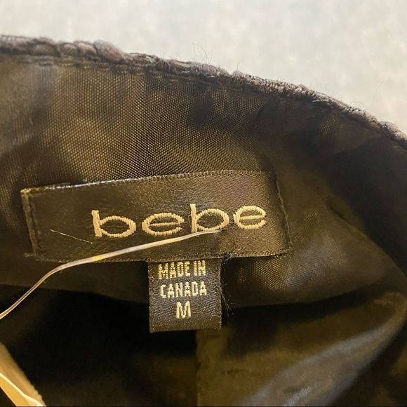 Bebe Black Mini Bubble Skirt Size Medium - Picture 5 of 6